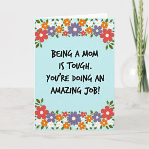 Floral Motherhood Message Card