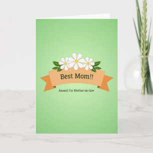 Floral Mothers Award Card