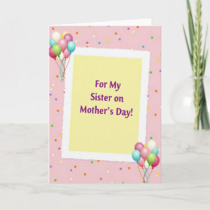 Floral Mothers Day Balloons Card