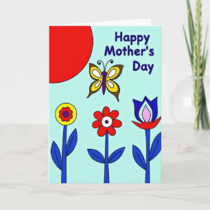 Floral Mothers Day Blooms Art Card