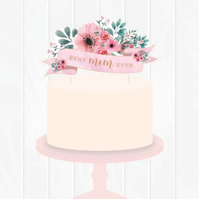 Floral Mother's Day Cake Topper/Greeting Card (Creator Uploaded)