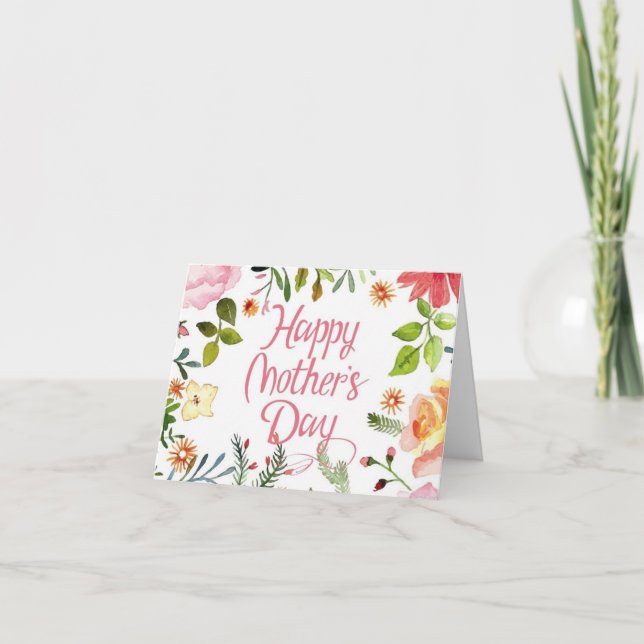 Floral Mother's Day Card (Front)