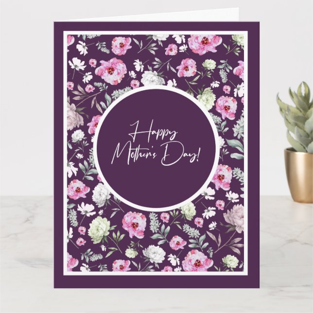 Floral Mother's Day Card (Small Plant)