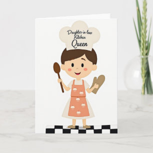Floral Mothers Day Chef Card