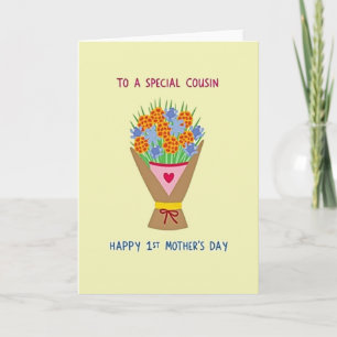 Floral Mothers Day Cousin Card