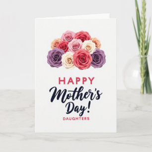 Floral Mothers Day Daughters Card