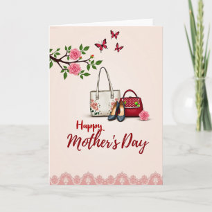 Floral Mothers Day Fashion Card