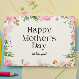Floral Mother's Day  Holiday Postcard