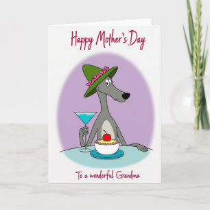Floral Mothers Day Hound Card