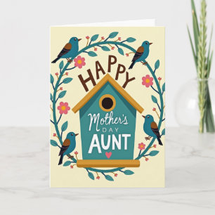 Floral Mothers Day House Card