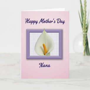 Floral Mothers Day Nana Card