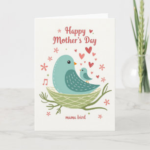 Floral Mothers Day Nest Card