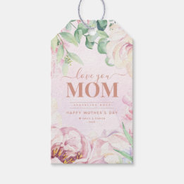 Floral Mother's Day Personalised Wine Gift Tags