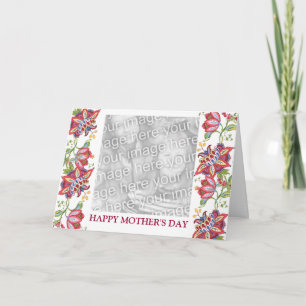Floral Mother's Day Photo Card