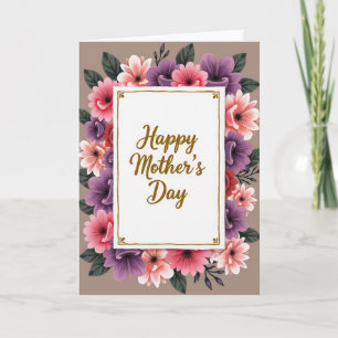 Floral Mothers Day Rectangle Card