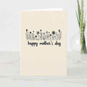 Floral Mothers Day Sketch Card