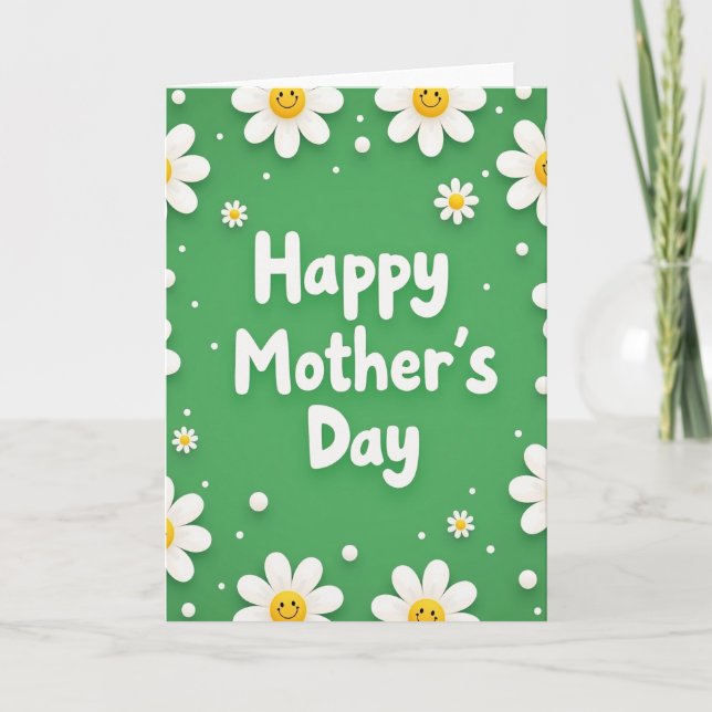 Floral Mothers Day Smiles Card (Front)