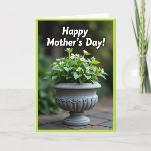 Floral Mothers Day Urn Card