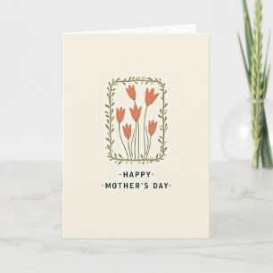 Floral Mothers Day Vines Card