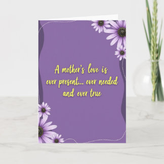 Floral Mothers Love Message Card
