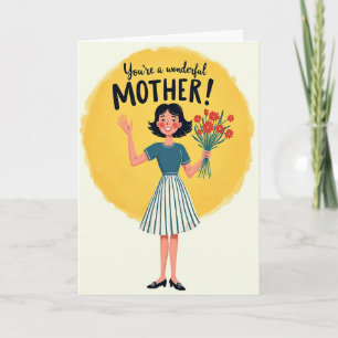 Floral Mothers Love Wave Card