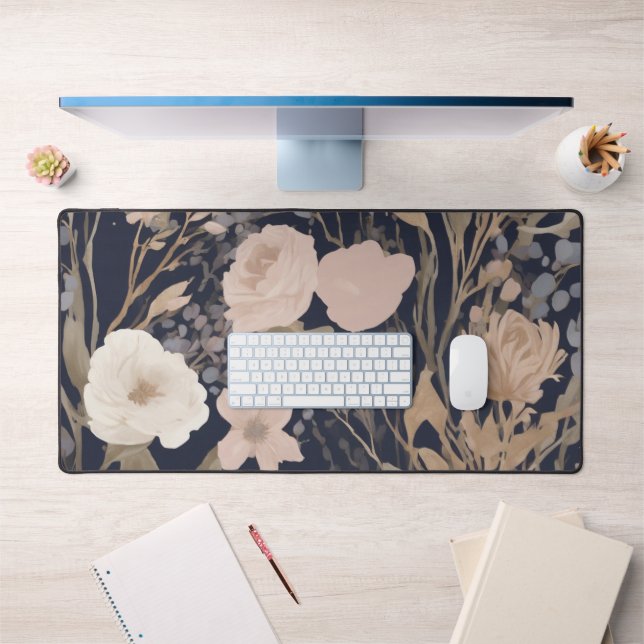 Floral Motif Desk Mat (Office 1)