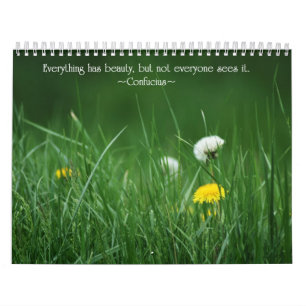 Floral Motivational Calendar