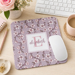 Floral Mouse Pad Coworker Gift Personalised