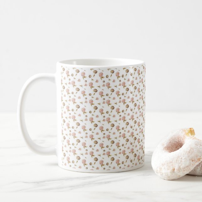 Floral Mug (With Donut)