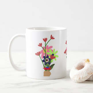 floral mug