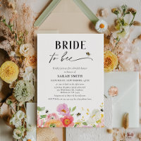 Floral Multicolored Bride To Bee Bridal Shower 