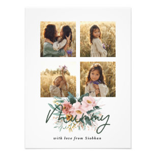 floral Mummy multi photo elegant stylish Print