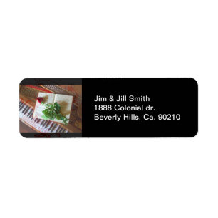 Floral Music Book Rose On Piano