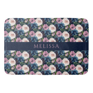 Floral Name Bath Mat