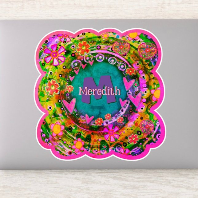 Floral Name & Initial Inspirivity FunPersonalized (Creator Uploaded)