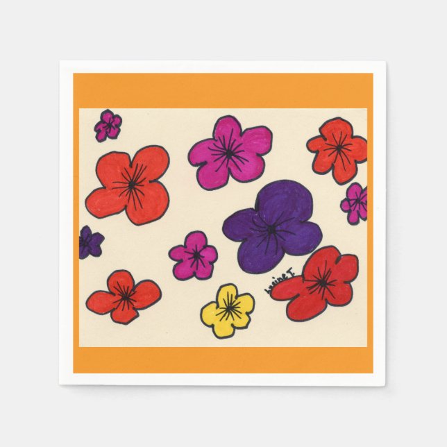 Floral napkins (Front)