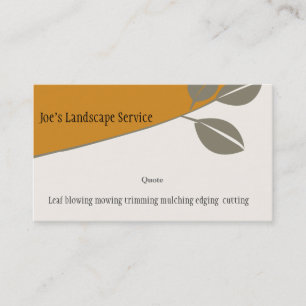Floral _Nature Elegant Autumn Leaf Marketing Business Card