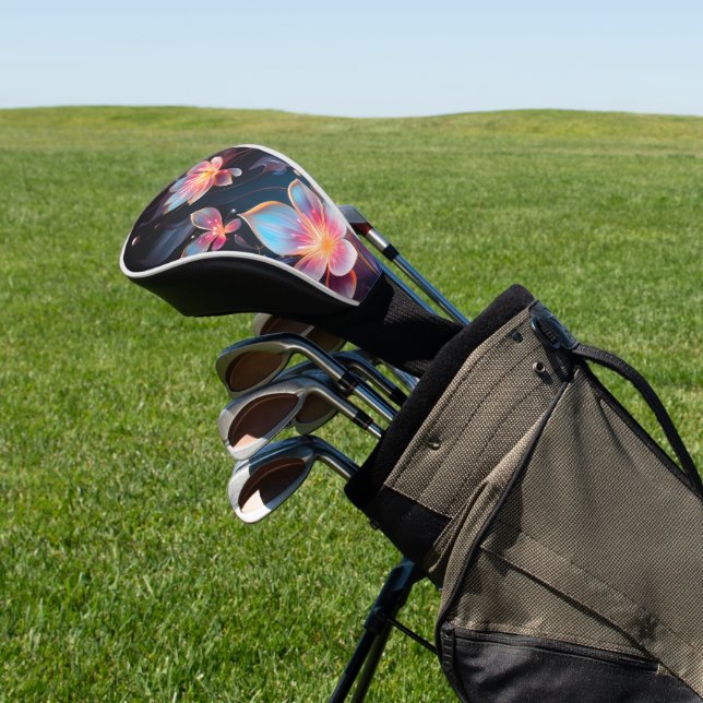 Floral Nature Golf Head Cover - AI-Generated Art (In Situ)
