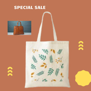 Floral Nature Leaves flower Plant Tote Bag