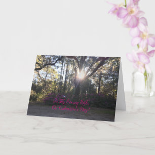 Floral & Nature, Modern, Wife Valentine's Card