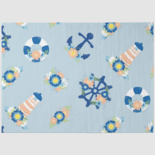 Floral Nautical Series Design 7 Tissue Paper