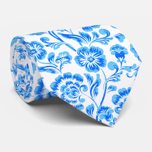 Floral neck tie (Rolled)