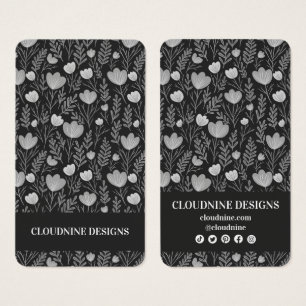 Floral Necklace Earring Black Jewellery Display Ca