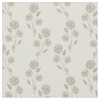Floral Neutral Fabric