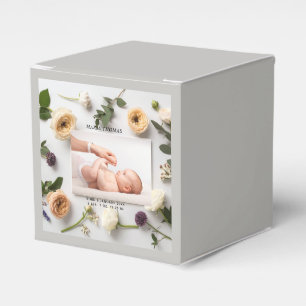 Floral New Baby Name Birth Stats Photo  Favour Box