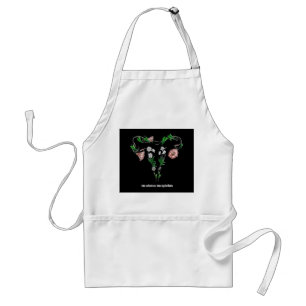 Floral No Uterus No Opinion Women's Rights Standard Apron