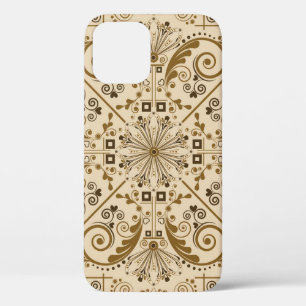 Floral nostalgia: classic vintage background. iPhone 12 case