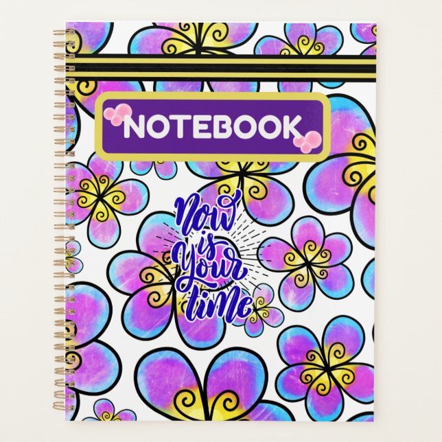Floral Notebook Planner (Front)