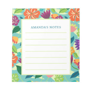 Floral Notepad