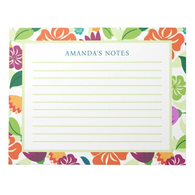Floral Notepad (Front)